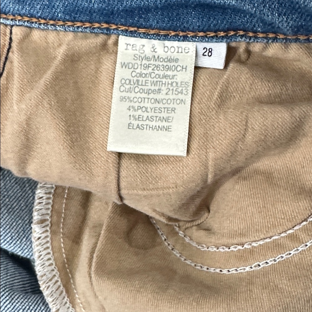 Rag & Bone Nina High Rise Ankle Skinny Jeans Size 28 - Picture 13 of 14